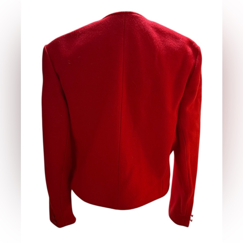Pendleton Women's Red Blazer-10(see measurements) - Picture 2 of 7
